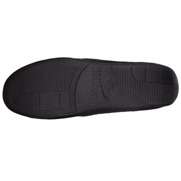 Isotoner - Chaussons mocassins Homme Noir tartan – Image 3