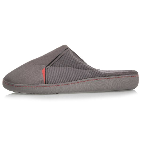 Isotoner - Chaussons mules Homme Grises – Image 2
