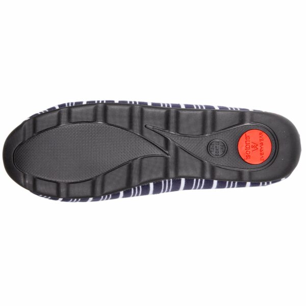 Isotoner - Chaussons charentaises Femme Rayures bleu marine – Image 3