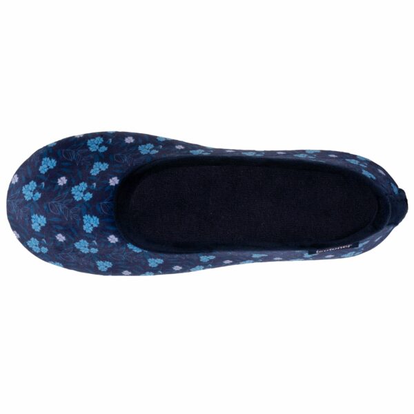 Isotoner - Chaussons ballerines Femme liberty bleu – Image 2