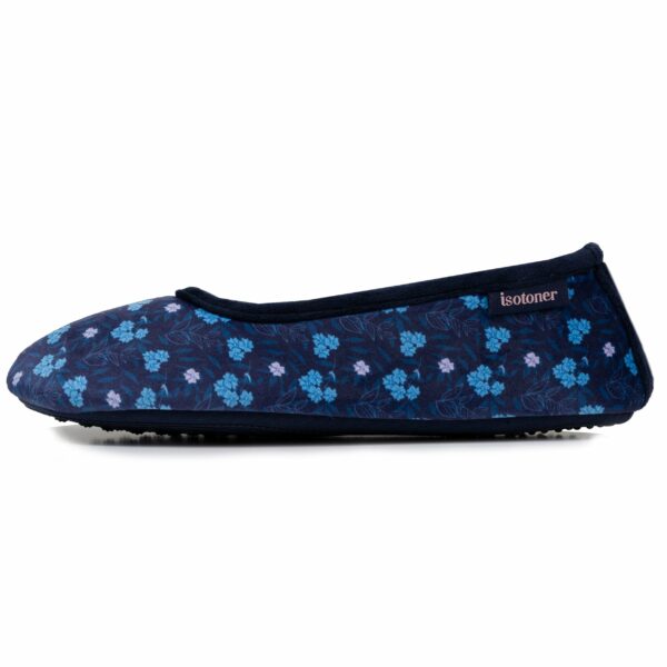Isotoner - Chaussons ballerines Femme liberty bleu – Image 3