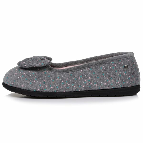Isotoner - Chaussons ballerines Femme Gris chiné clair – Image 2