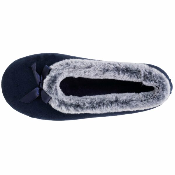 Isotoner - Chaussons ballerines Femme Marine – Image 2