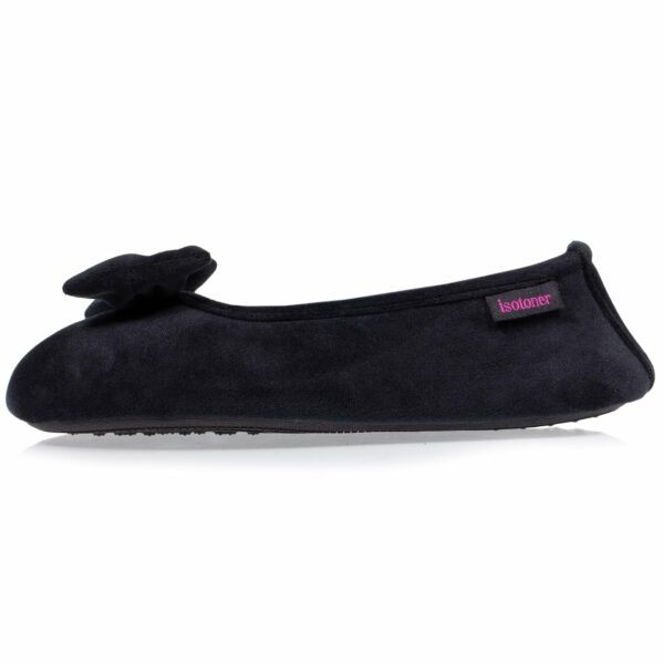 Isotoner - Chaussons ballerines Femme Noir – Image 2