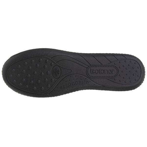 Isotoner - Chaussons ballerines Femme Noir beige – Image 3