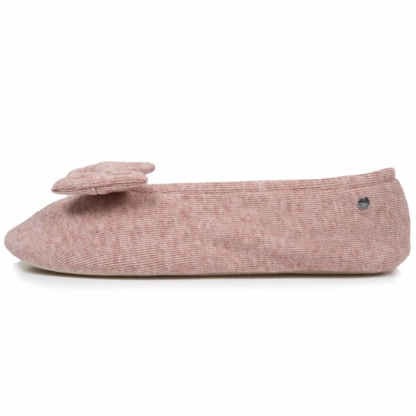 Isotoner - Chaussons ballerines Femme Rose chiné – Image 2