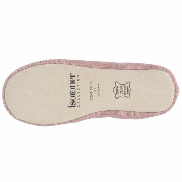 Isotoner - Chaussons ballerines Femme Rose chiné – Image 3