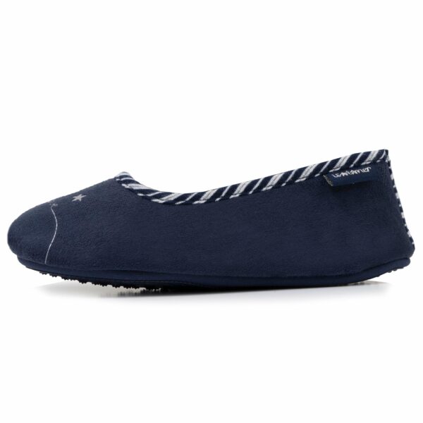 Isotoner - Chaussons ballerines Junior Marine Tortue – Image 2