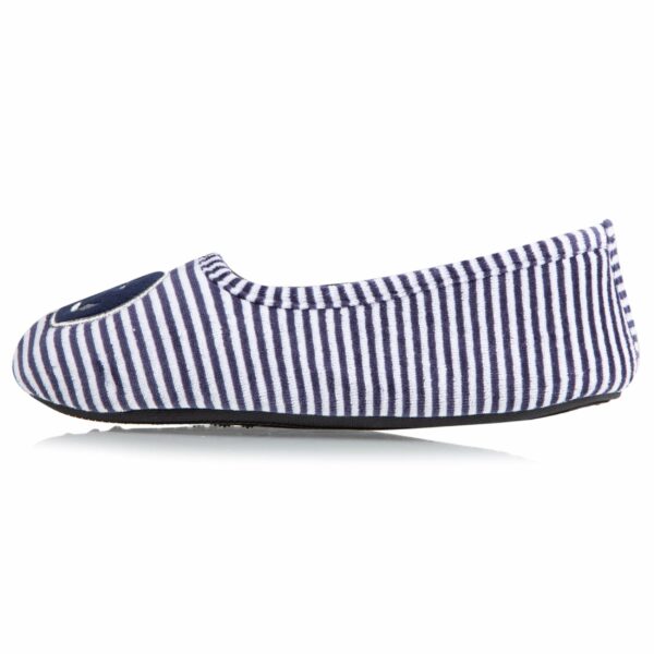 Isotoner - Chaussons ballerines Junior Rayures – Image 2