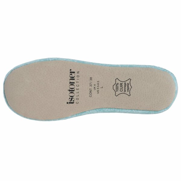 Isotoner - Chaussons ballerines grand nœud Femme Vert d'eau – Image 3