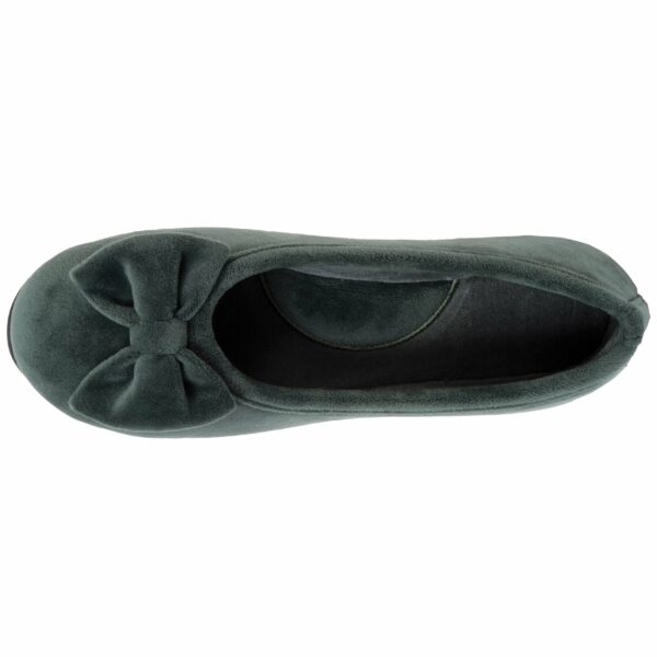 Isotoner - Chaussons ballerines semelle confort Femme Sauge