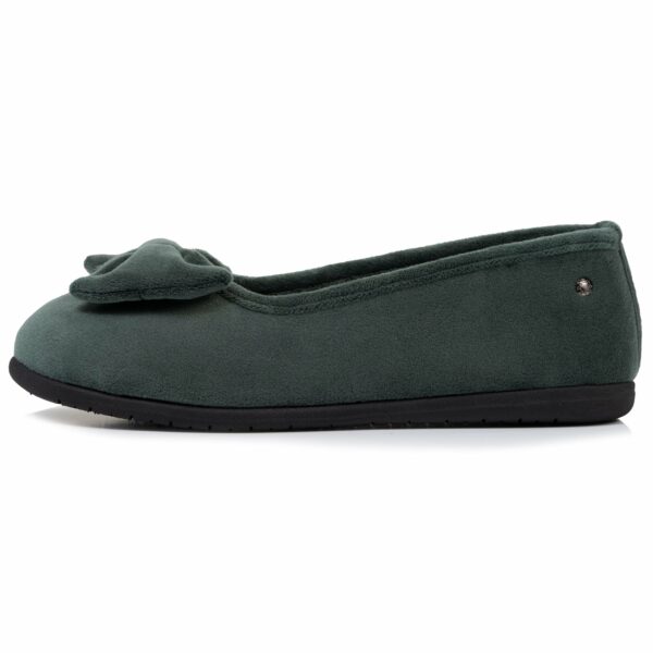 Isotoner - Chaussons ballerines semelle confort Femme Sauge – Image 2