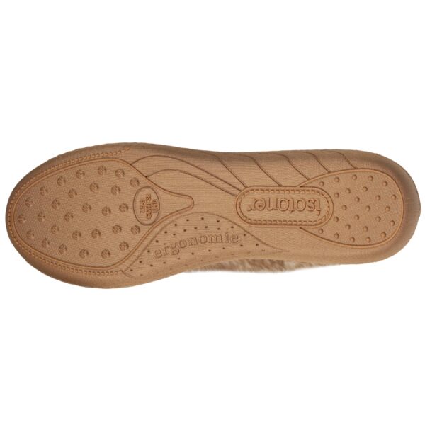 Isotoner - Chaussons ballerines recyclées Femme Camel – Image 3