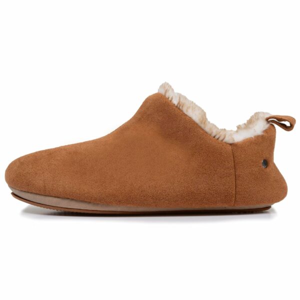 Isotoner - Chaussons botillons bas Femme Camel – Image 3