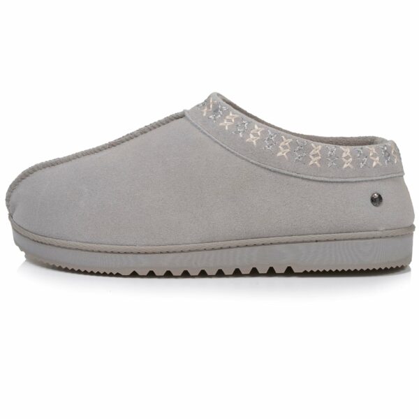 Isotoner - Chaussons botillons bas Femme cuir Gris – Image 2