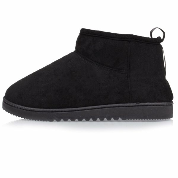 Isotoner - Chaussons bottillons Femme suédine Noir – Image 2