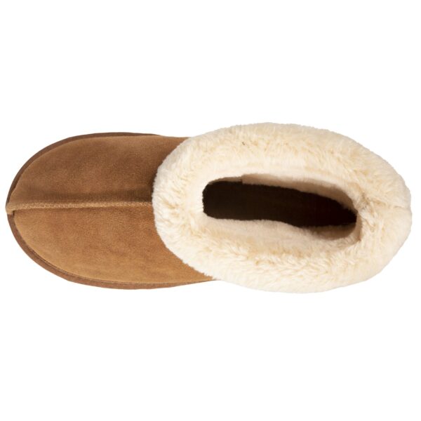 Isotoner - Chaussons bottillons fourrés Femme Camel