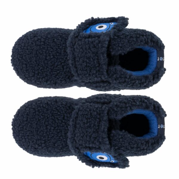 Isotoner - Chaussons bottillons scratch Bébé Marine monstre
