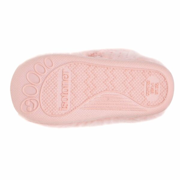 Isotoner - Chaussons bottillons scratch Bébé Rose chat – Image 3