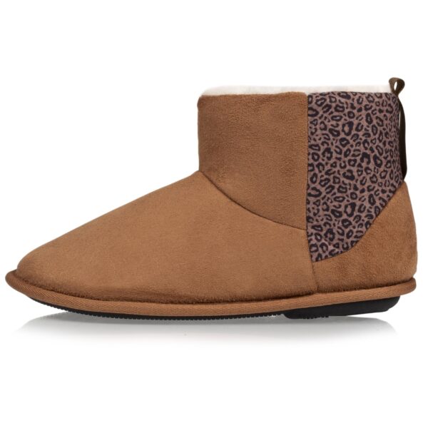 Isotoner - Chaussons bottillons Femme Camel – Image 2