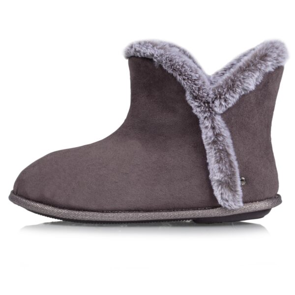 Isotoner - Chaussons bottillons Femme Gris – Image 3