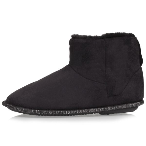 Isotoner - Chaussons bottillons Femme Noir – Image 2
