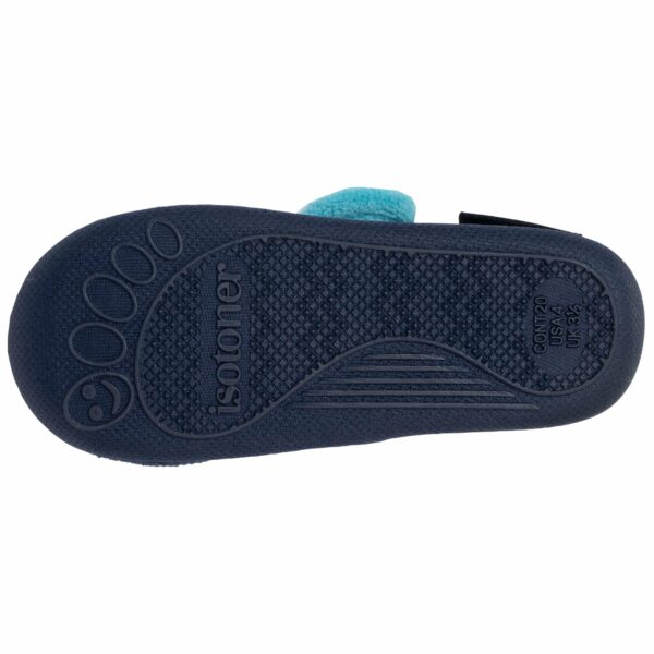 Isotoner - Chaussons bottillons velcro Enfant Marine Tortue – Image 3