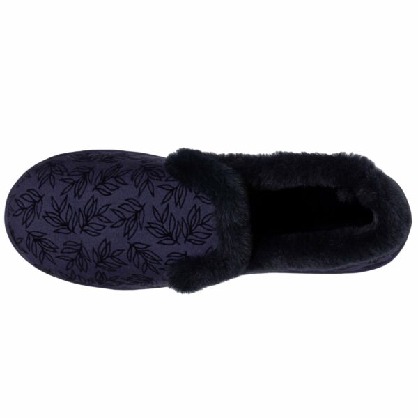 Isotoner - Chaussons charentaises Femme Marine feuillage