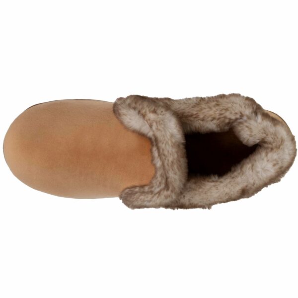 Isotoner - Chaussons charentaises Femme Taupe imitation fourrure