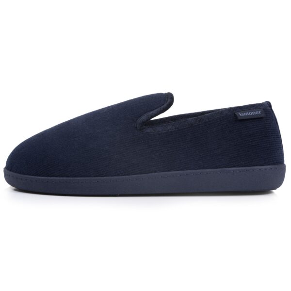 Isotoner - Chaussons charentaises Homme Marine velours – Image 3