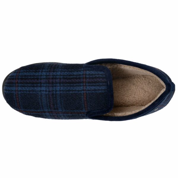 Isotoner - Chaussons charentaises Homme Tartan bleus