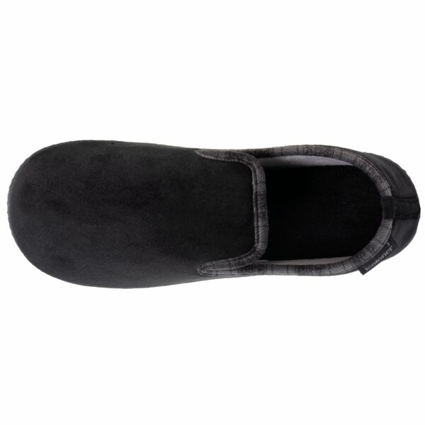 Isotoner - Chaussons charentaises Homme tartan Noir