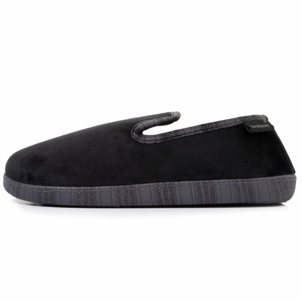 Isotoner - Chaussons charentaises Homme tartan Noir – Image 2