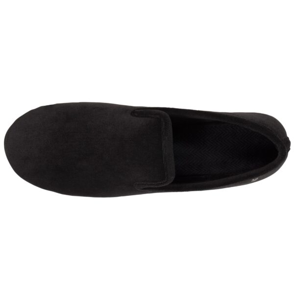 Isotoner - Chaussons charentaises Homme velours Noir