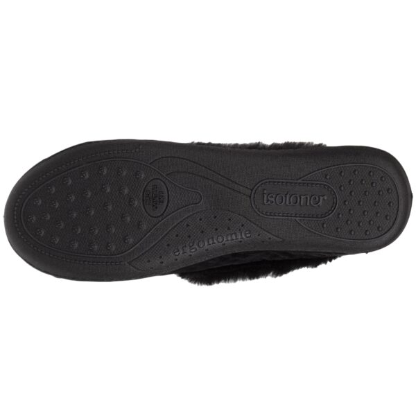 Isotoner - Chaussons charentaises recyclées Femme Noir – Image 3
