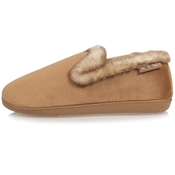 Isotoner - Chaussons charentaises recyclées Femme Camel – Image 3