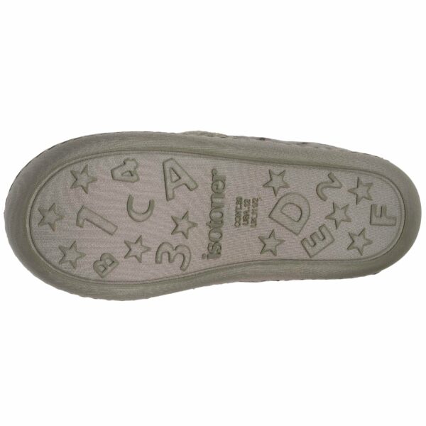 Isotoner - Chaussons mocassins Enfant moto Kaki chiné – Image 3