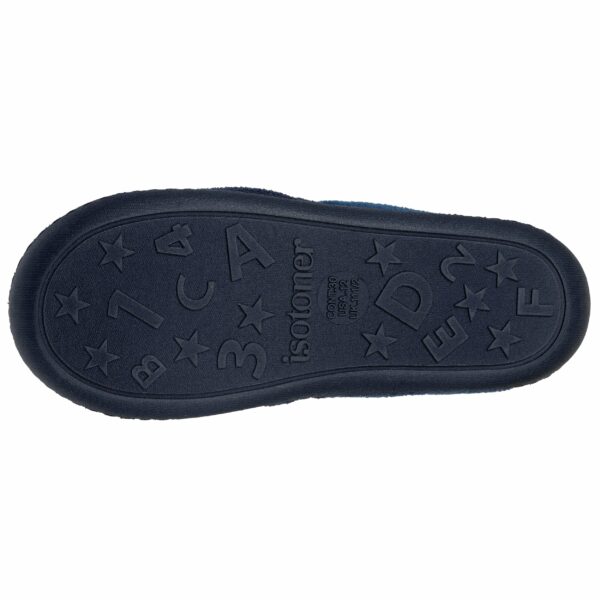 Isotoner - Chaussons mocassins Enfant Marine monstre jaune – Image 3