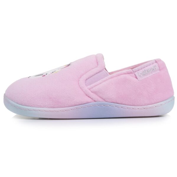 Isotoner - Chaussons mocassins Enfant Rose licorne – Image 2