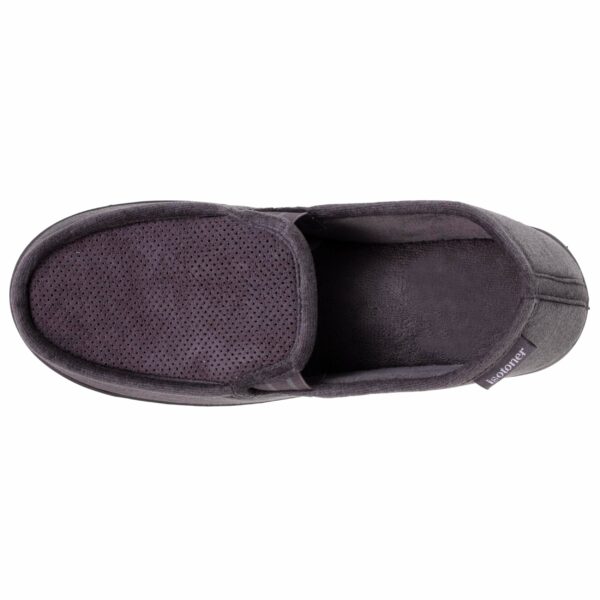 Isotoner - Chaussons mocassins Homme velours Gris – Image 2