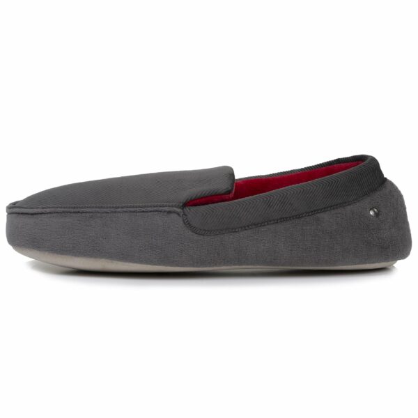 Isotoner - Chaussons mocassins Homme Gris foncé – Image 2