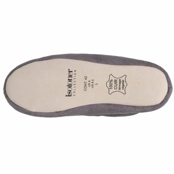 Isotoner - Chaussons mocassins Homme Gris foncé – Image 3