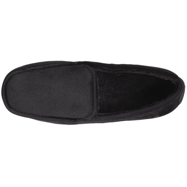 Isotoner - Chaussons mocassins Homme Velours Noir