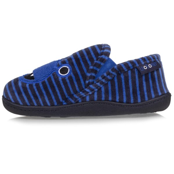 Isotoner - Chaussons mocassins Enfant Monstre Rayures – Image 2
