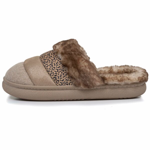 Isotoner - Chaussons mules Femme BLOUP Beige – Image 2