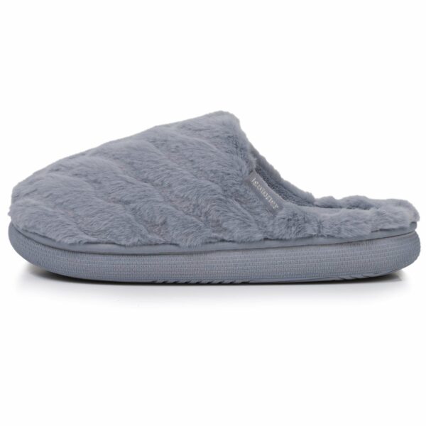 Isotoner - Chaussons mules Femme BLOUP Gris – Image 3