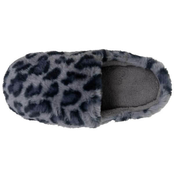 Isotoner - Chaussons mules Femme BLOUP Léopard gris