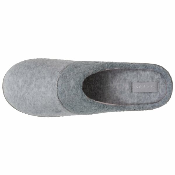 Isotoner - Chaussons mules Femme Gris chiné feutrine