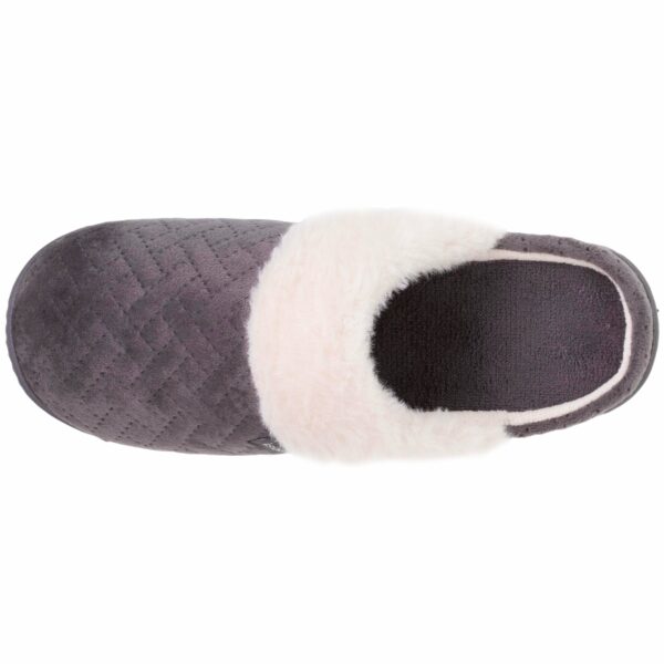 Isotoner - Chaussons mules Femme Gris matelassé