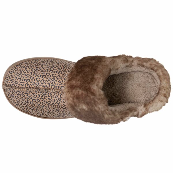 Isotoner - Chaussons mules Femme Léopard Beige